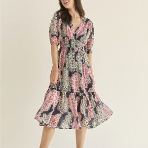 NWT Francesca’s Floral Midi Dress Size S